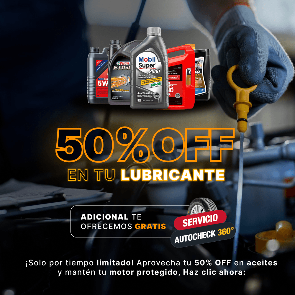50% OFF en lubricantes